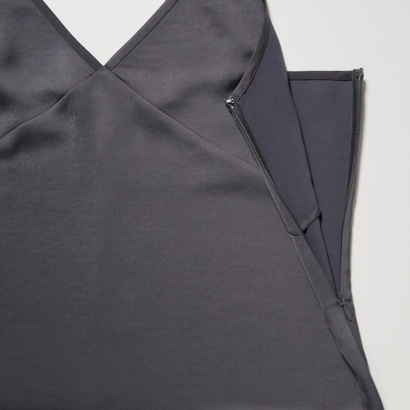 Uniqlo Camisole Midi Ženske Haljina Sive | 8760-AZMYS