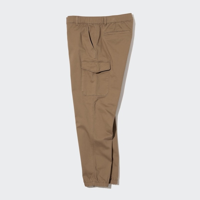 Uniqlo Cargo Jogger Muške Hlače Smeđe | 9024-CNSVZ