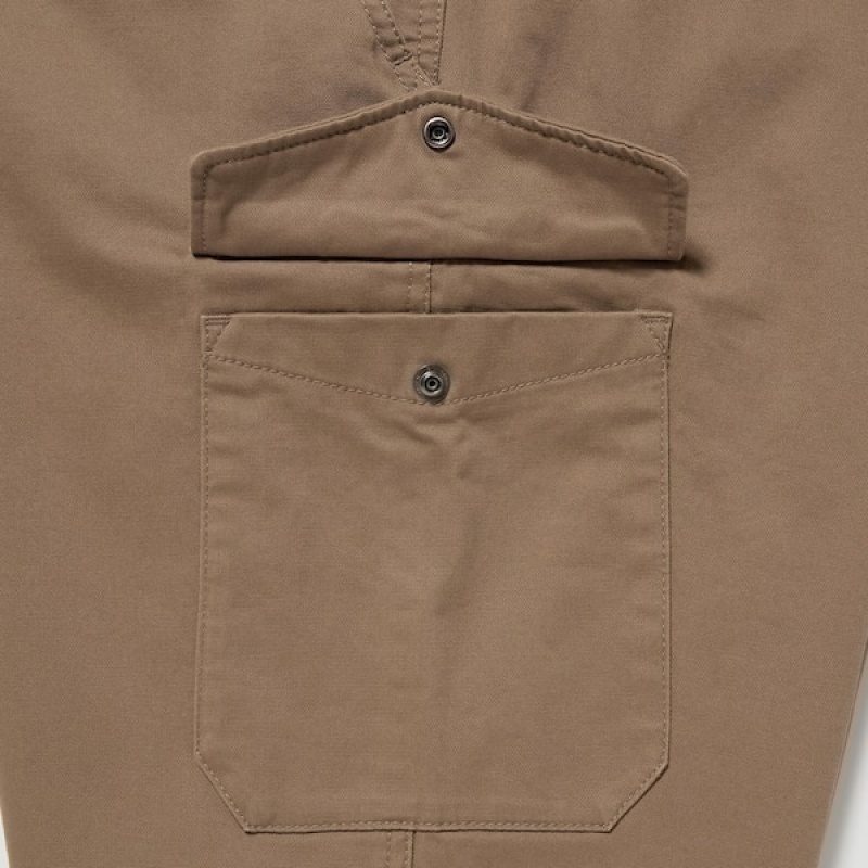Uniqlo Cargo Jogger Muške Hlače Smeđe | 9024-CNSVZ