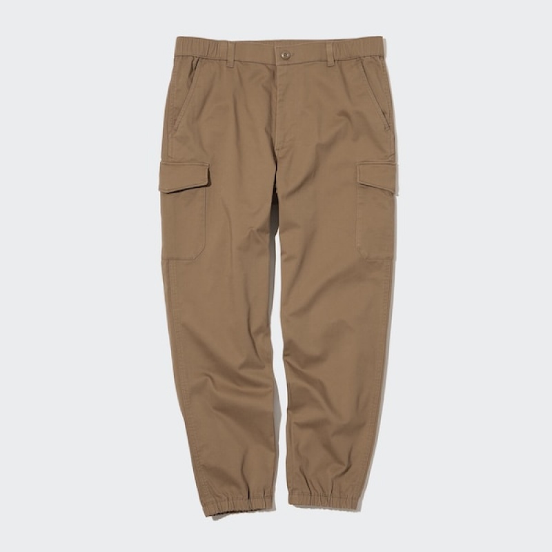 Uniqlo Cargo Jogger Muške Hlače Smeđe | 9024-CNSVZ