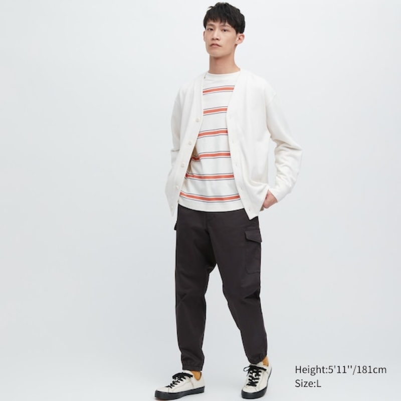 Uniqlo Cargo Jogger Muške Hlače Tamno Sive | 4821-HJNCE