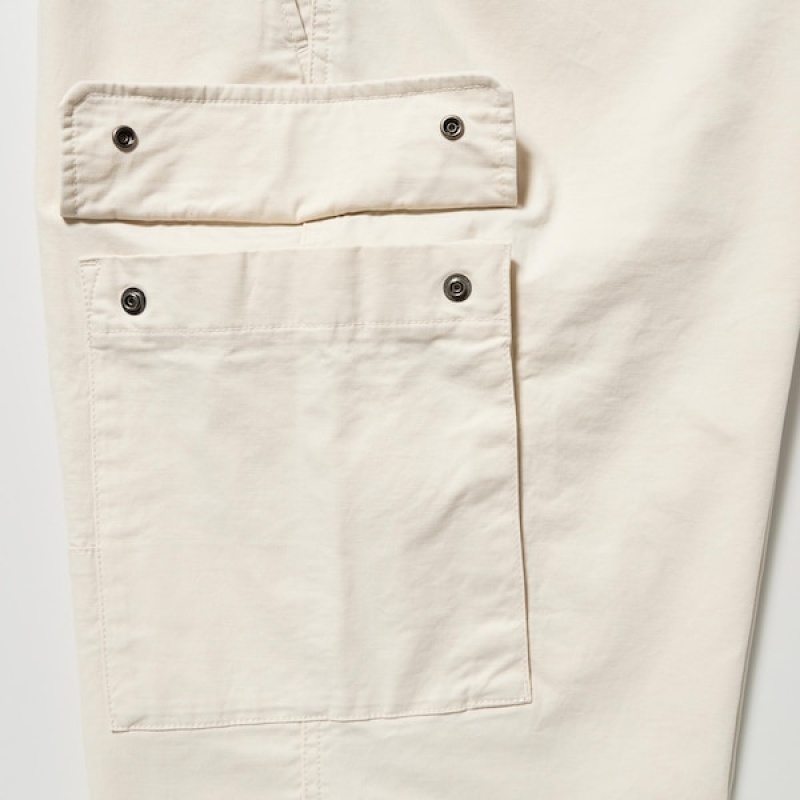 Uniqlo Cargo Muške Hlače Bijele | 8143-WNCIS