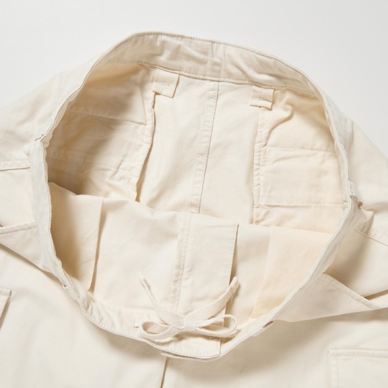 Uniqlo Cargo Muške Hlače Bijele | 8143-WNCIS