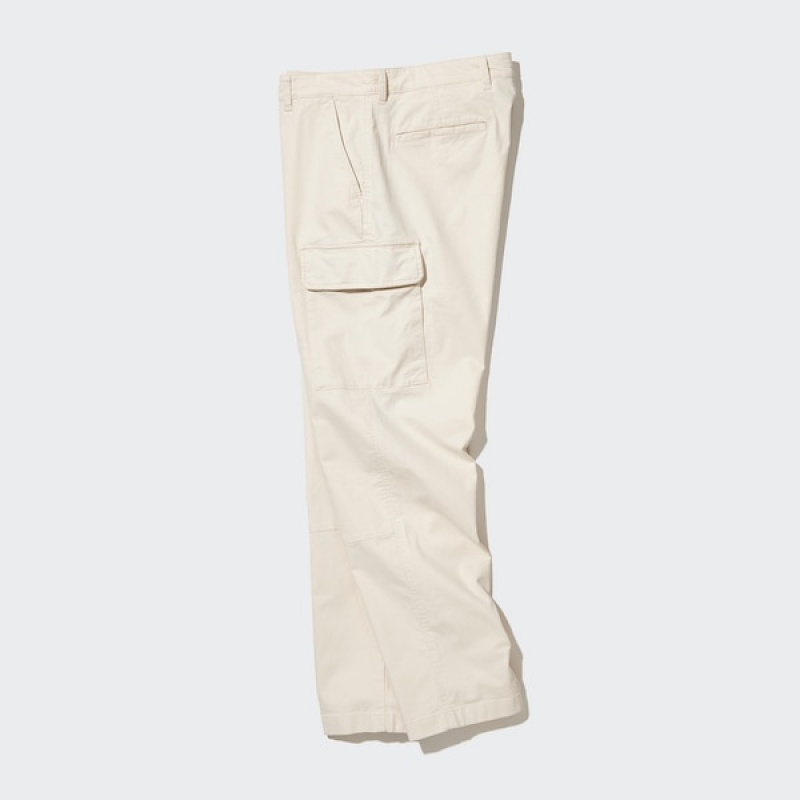 Uniqlo Cargo Muške Hlače Bijele | 8143-WNCIS