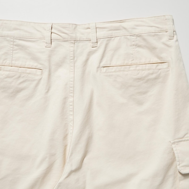 Uniqlo Cargo Muške Hlače Bijele | 8143-WNCIS