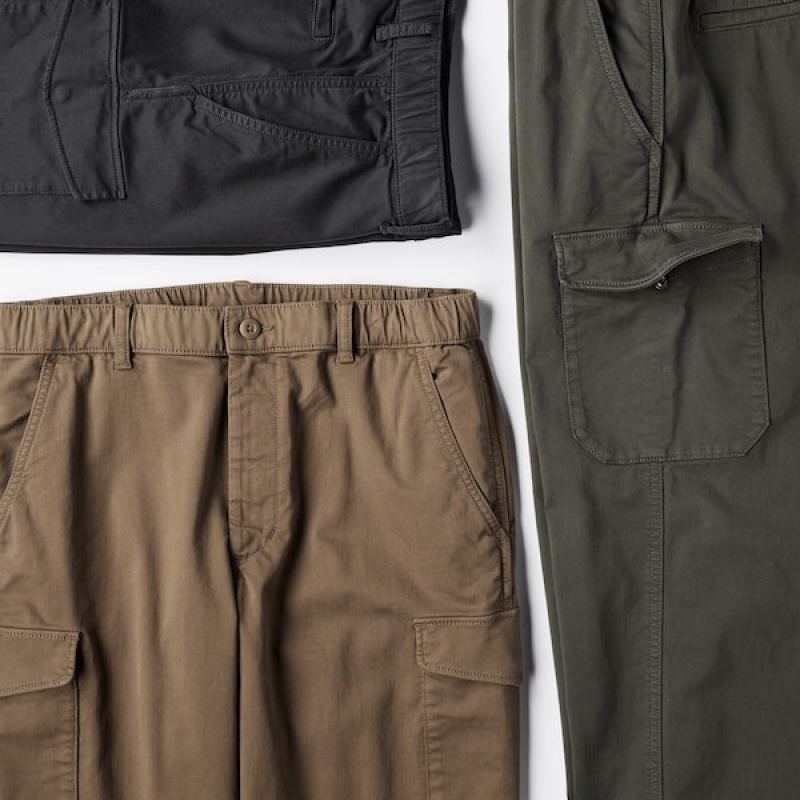 Uniqlo Cargo Muške Jogger Hlače Smeđe | 5612-EFJWU