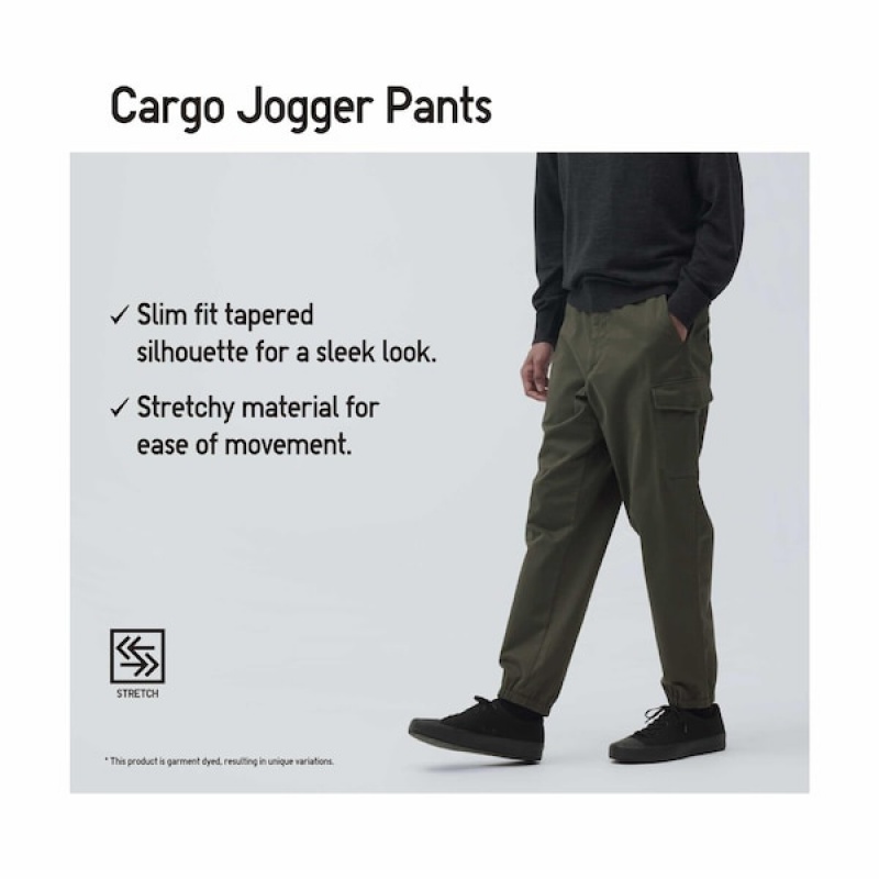 Uniqlo Cargo Muške Jogger Hlače Smeđe | 5612-EFJWU