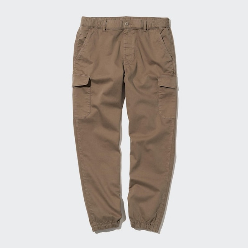 Uniqlo Cargo Muške Jogger Hlače Smeđe | 5612-EFJWU