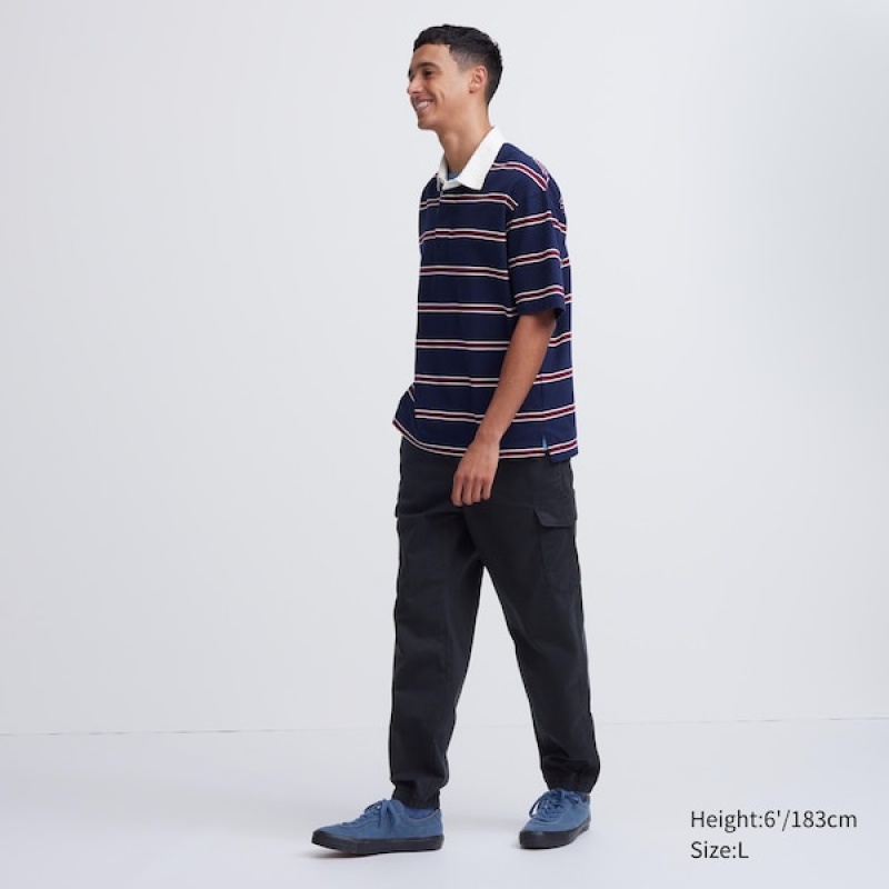 Uniqlo Cargo Muške Jogger Hlače Tamnoplave | 3408-RKIVN