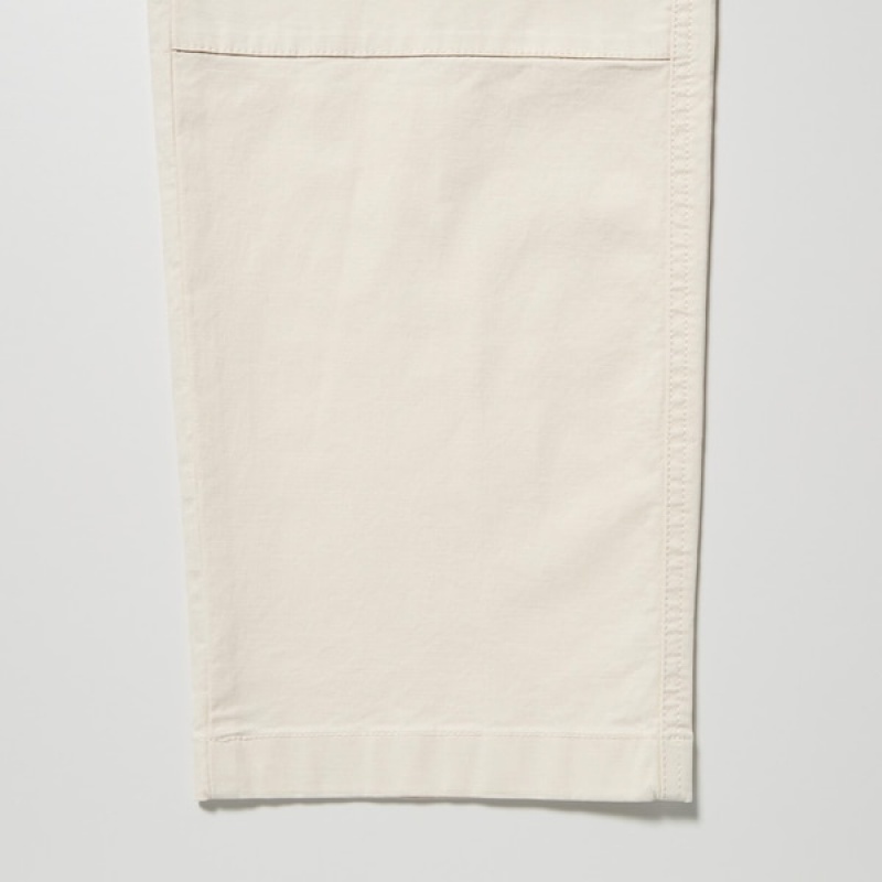 Uniqlo Cargo Utility Work Muške Hlače Bijele | 5147-TWJYP