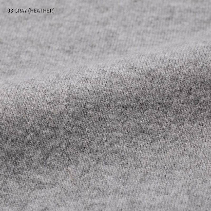 Uniqlo Cashmere Crew Neck Long-Sleeve Ženske Džemperi Sive | 5974-LIZCF
