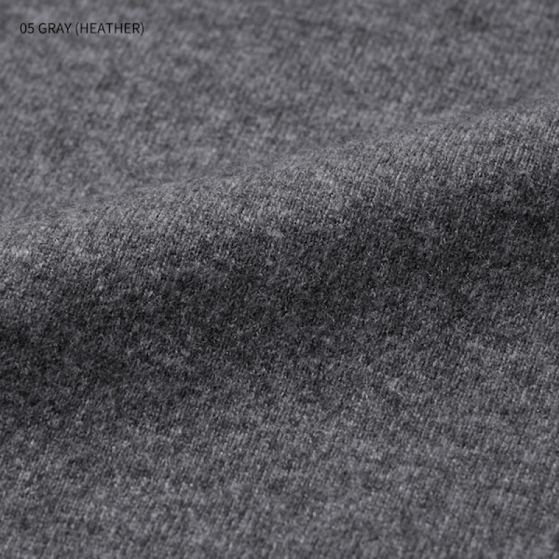 Uniqlo Cashmere Crew Neck Long-Sleeve Ženske Džemperi Sive | 5974-LIZCF