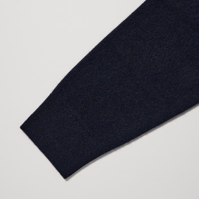 Uniqlo Cashmere Turtleneck Long-Sleeve Muške Džemperi Tamnoplave | 7032-XOZUH