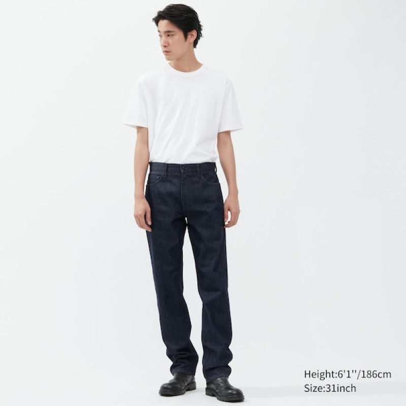 Uniqlo Classic Cut Muške Traperice Plave | 5839-UBSPQ