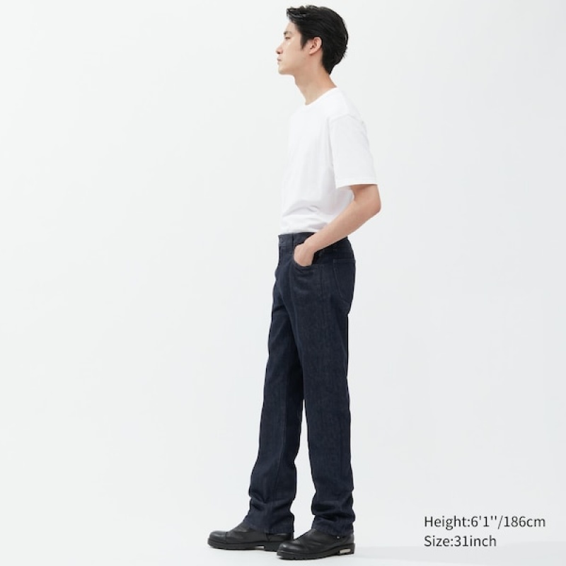 Uniqlo Classic Cut Muške Traperice Plave | 5839-UBSPQ