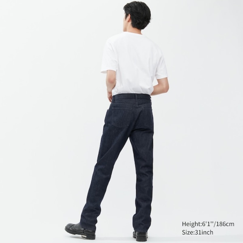 Uniqlo Classic Cut Muške Traperice Plave | 5839-UBSPQ
