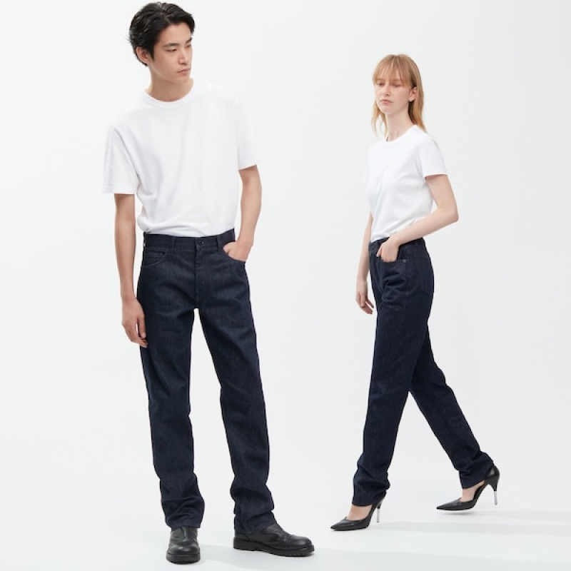 Uniqlo Classic Cut Ženske Traperice Plave | 3982-PAEQB