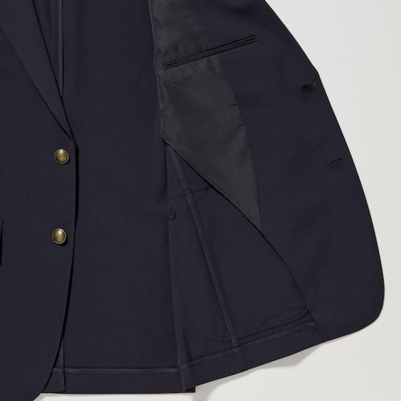 Uniqlo Comfort Muške Sakoi Tamnoplave | LWJFAG-698