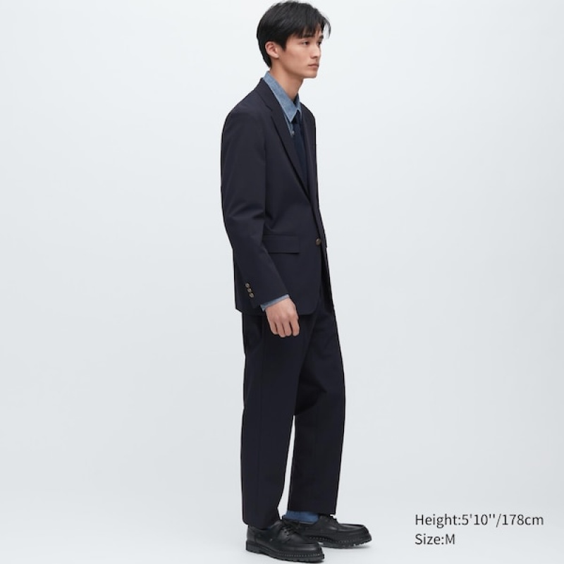 Uniqlo Comfort Muške Sakoi Tamnoplave | LWJFAG-698