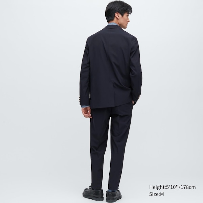 Uniqlo Comfort Muške Sakoi Tamnoplave | LWJFAG-698