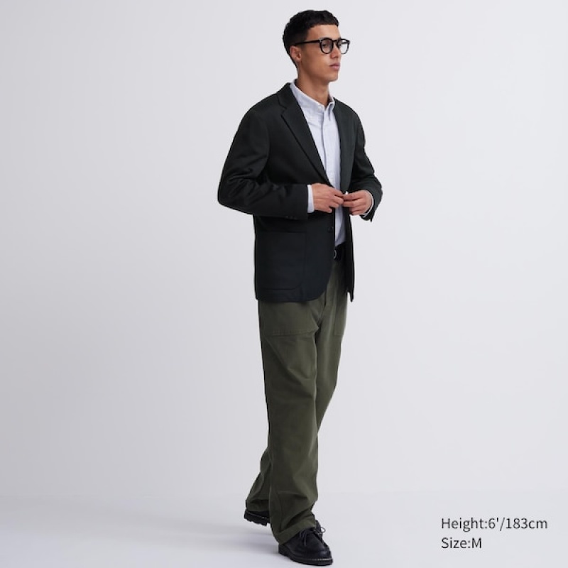 Uniqlo Comfort Muške jackets Crne | 0482-SUEBN