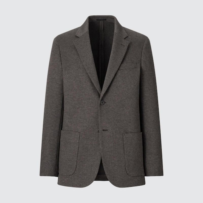Uniqlo Comfort Muške jackets Tamno Smeđe | OQHGJW-961
