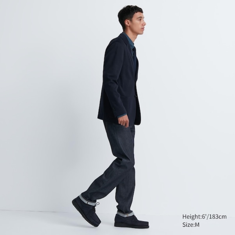Uniqlo Comfort Muške jackets Tamnoplave | 5603-QDLAC