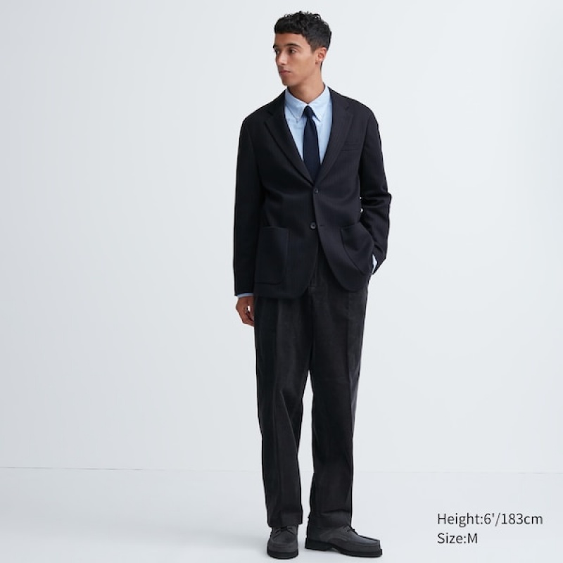 Uniqlo Comfort Muške jackets Tamnoplave | SGIKYD-694