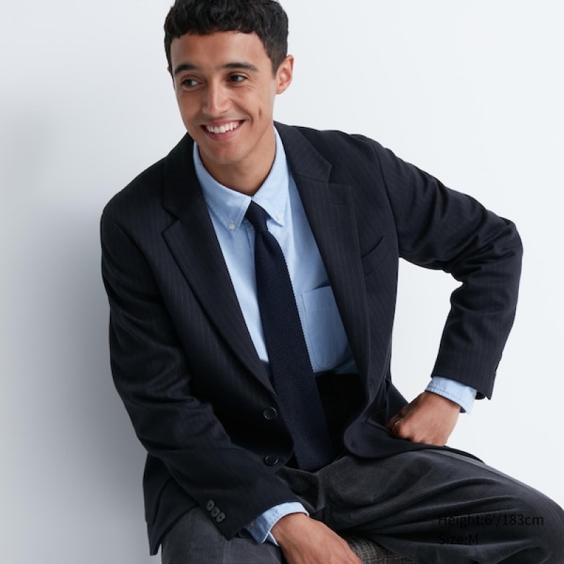 Uniqlo Comfort Muške jackets Tamnoplave | SGIKYD-694