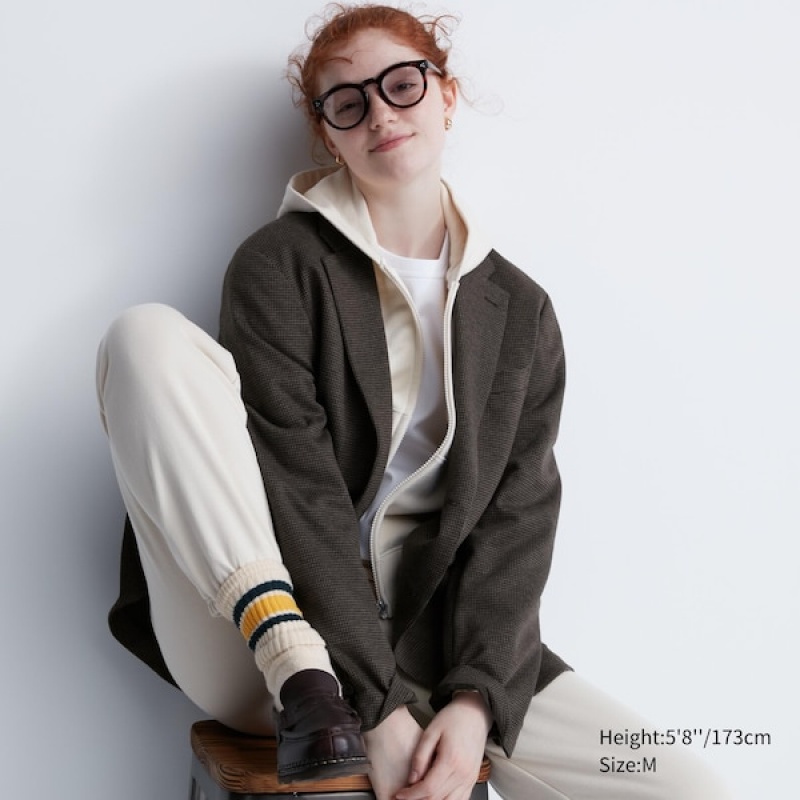 Uniqlo Comfort Ženske jackets Tamno Smeđe | 3294-FVECW