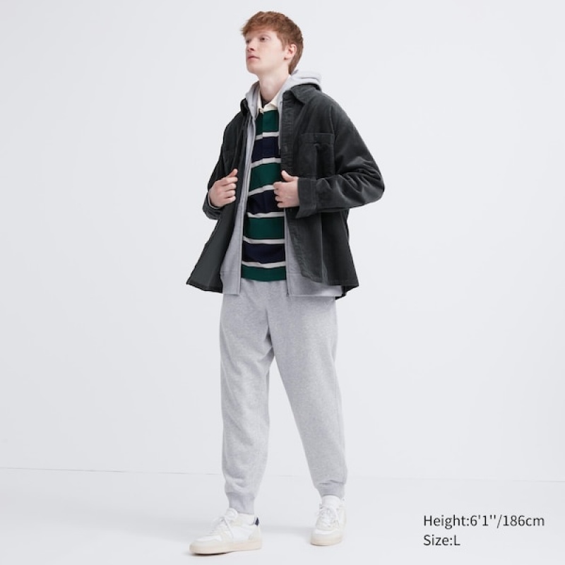 Uniqlo Corduroy Work Long-Sleeve Muške Košulje Crne | 4261-FXBOL