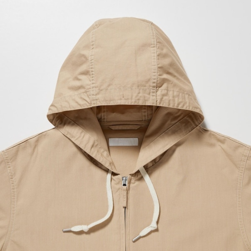 Uniqlo Cotton Muške Parka Bež | KSODCN-329