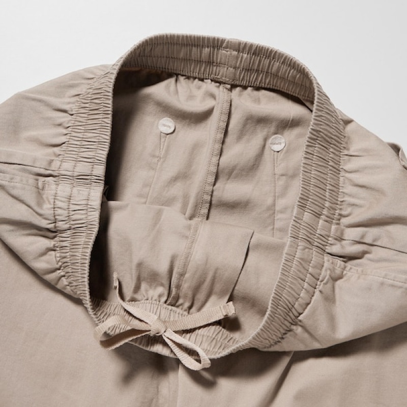 Uniqlo Cotton Relaxed Ankle Muške Hlače Bež | 7086-HKDLY