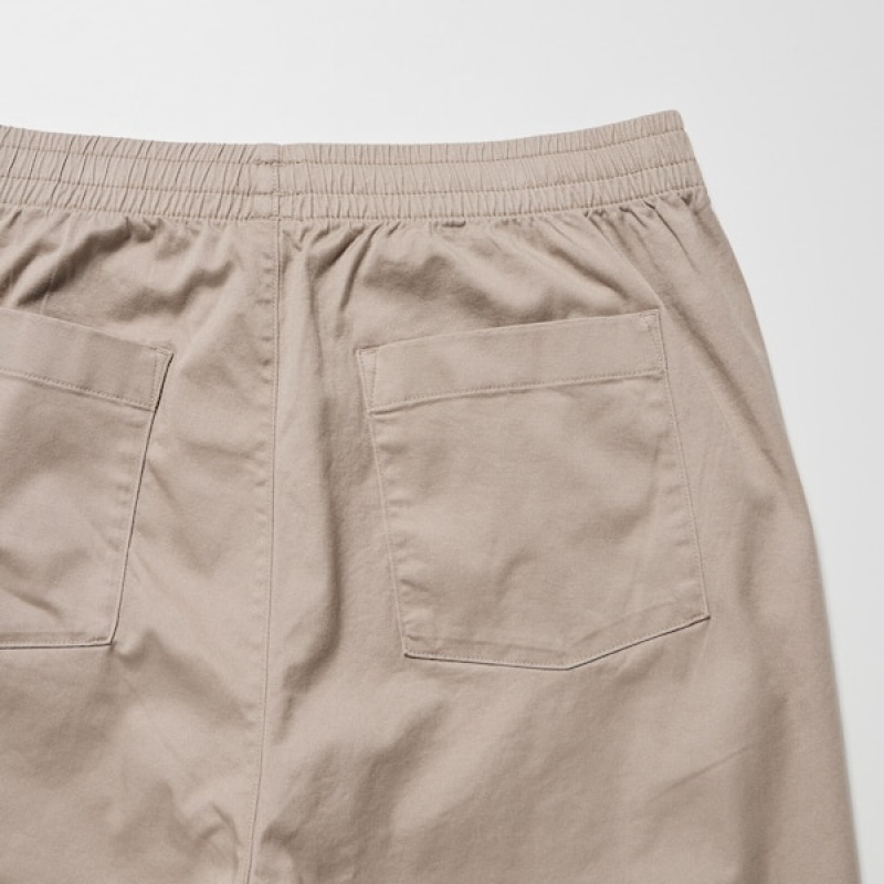 Uniqlo Cotton Relaxed Ankle Muške Hlače Bež | 7086-HKDLY