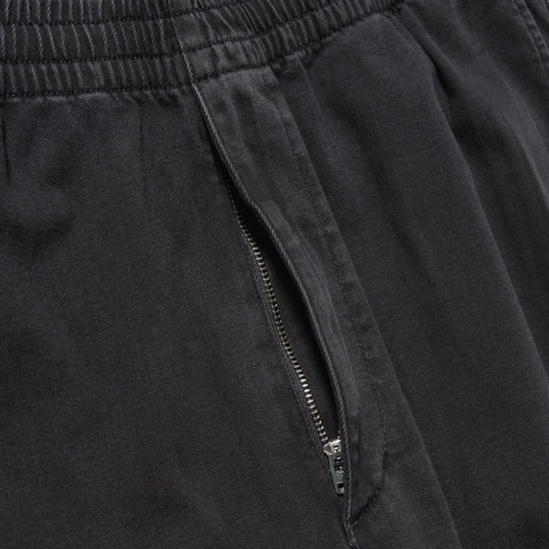 Uniqlo Cotton Relaxed Ankle Muške Hlače Crne | 6913-ARZGP