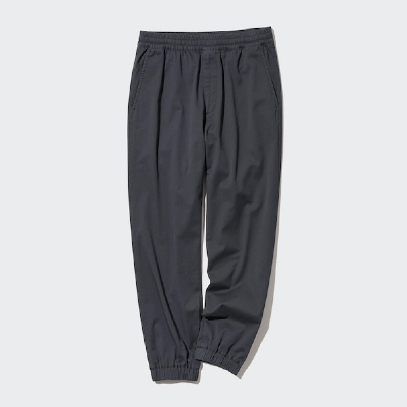Uniqlo Cotton Relaxed Muške Jogger Hlače Crne | 0827-BJLUC