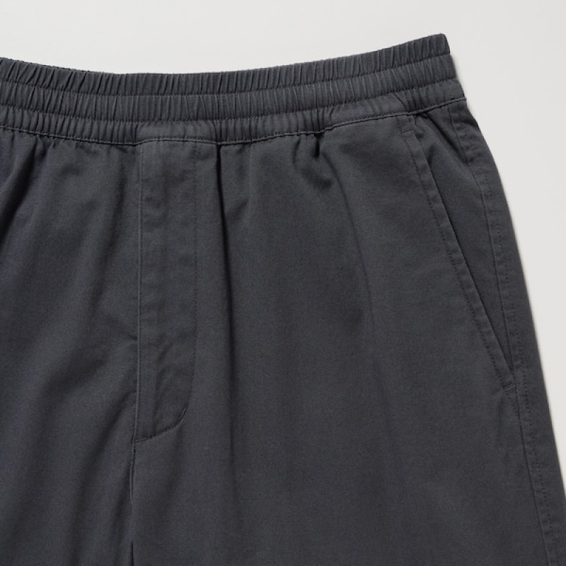 Uniqlo Cotton Relaxed Muške Jogger Hlače Crne | 0827-BJLUC