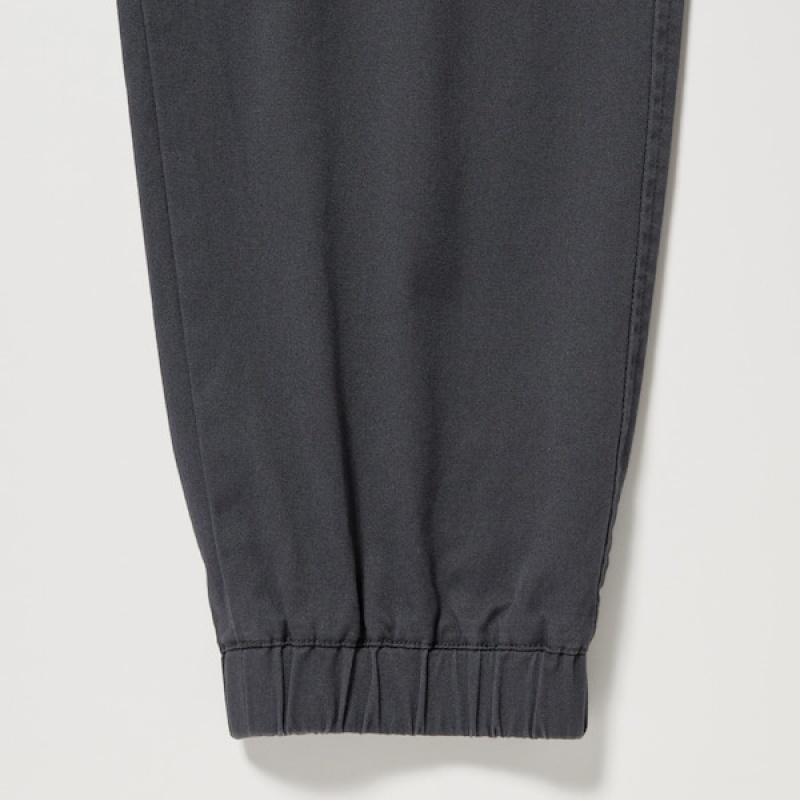 Uniqlo Cotton Relaxed Muške Jogger Hlače Crne | 0827-BJLUC