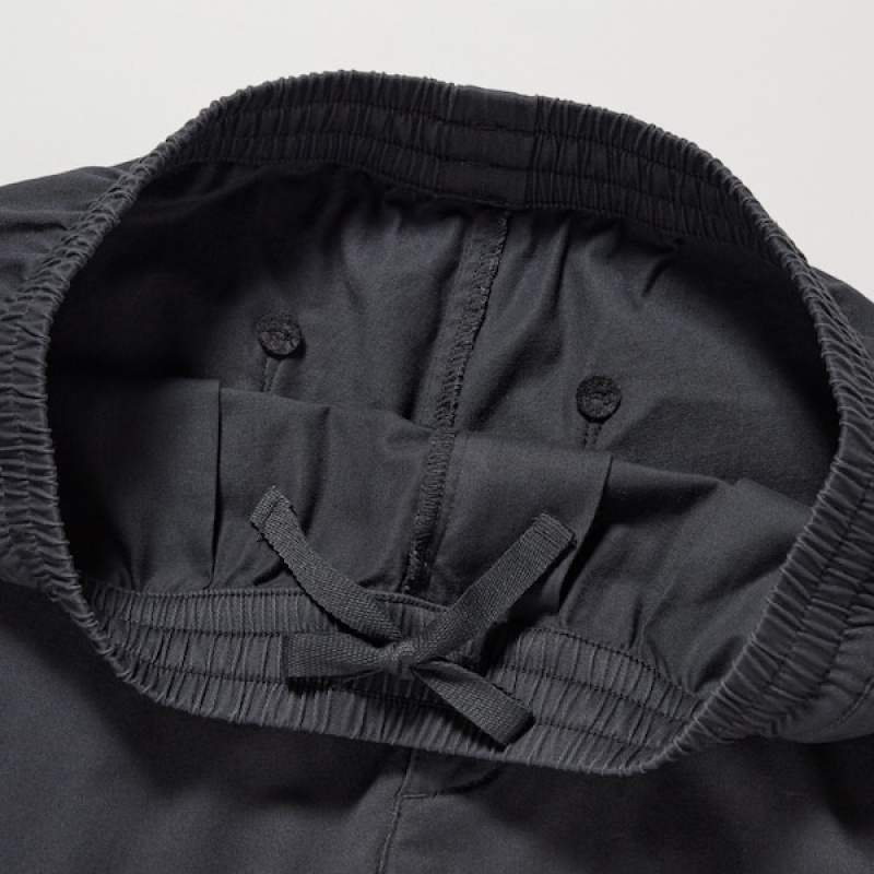 Uniqlo Cotton Relaxed Muške Jogger Hlače Crne | 0827-BJLUC