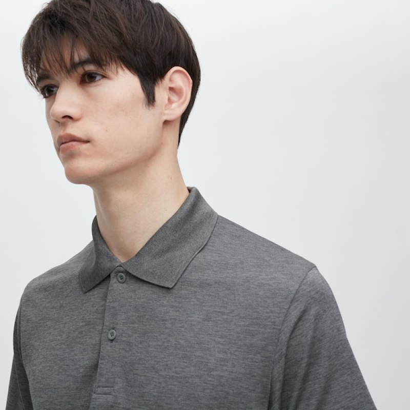 Uniqlo DRY-EX Muške Polo Majica Sive | 7158-VDTJC