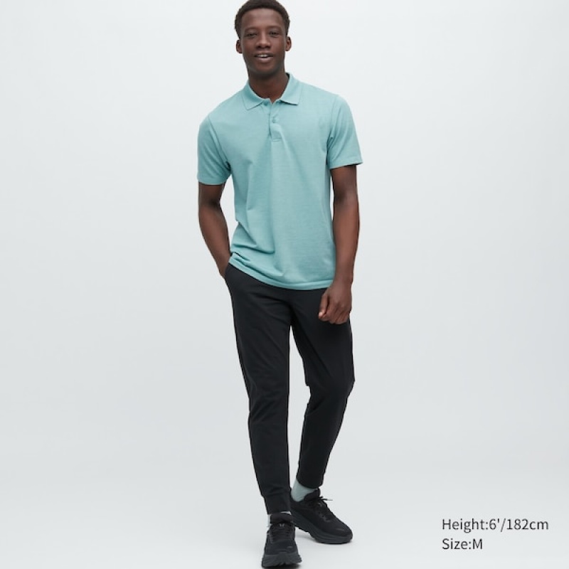 Uniqlo DRY-EX Muške Polo Majica Zelene | 2617-EURKO
