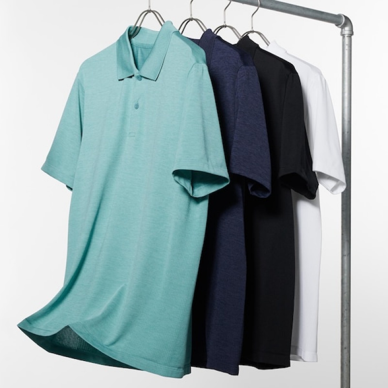 Uniqlo DRY-EX Muške Polo Majica Zelene | 2617-EURKO