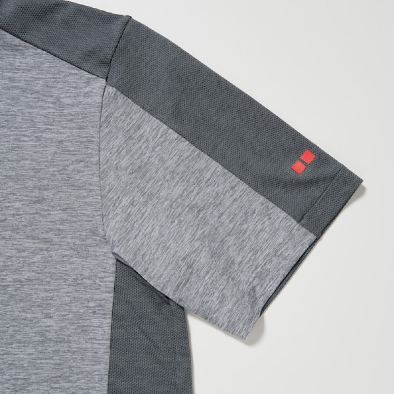 Uniqlo DRY-EX Short-Sleeve Muške Polo Majica Sive | 8435-SLDHJ