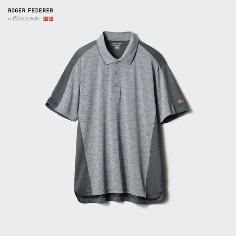 Uniqlo DRY-EX Short-Sleeve Muške Polo Majica Sive | 8435-SLDHJ
