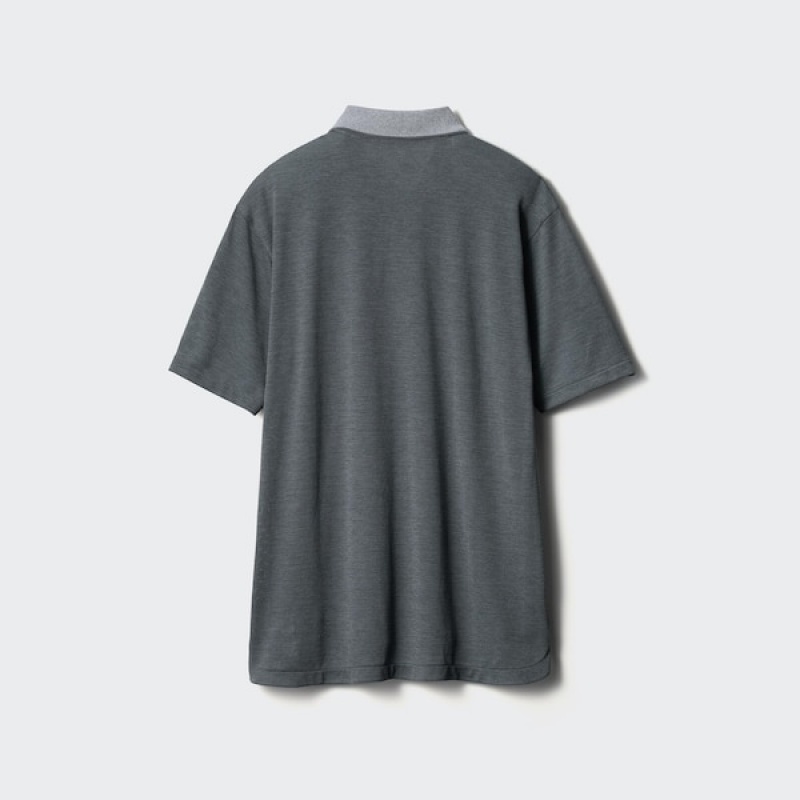 Uniqlo DRY-EX Short-Sleeve Muške Polo Majica Sive | 8435-SLDHJ