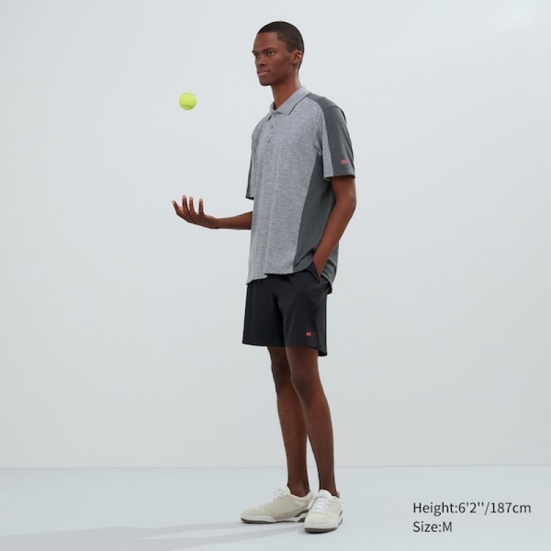 Uniqlo DRY-EX Short-Sleeve Muške Polo Majica Sive | 8435-SLDHJ
