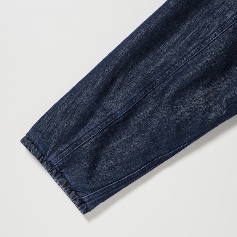 Uniqlo Denim Podstavljena Shirt Ženske jackets Tamnoplave | 5623-OZPLT