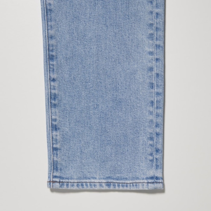 Uniqlo Distressed Slim-Fit Muške Traperice Plave | 2460-GQFBD