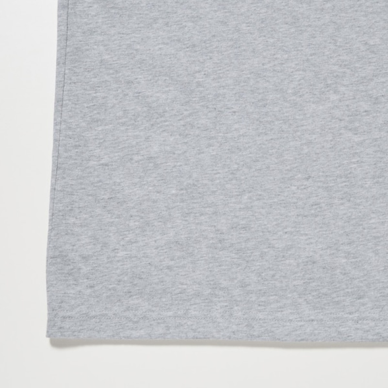 Uniqlo Dry Color Crew Neck Short-Sleeve Ženske Majice Sive | 2738-ZMDAC