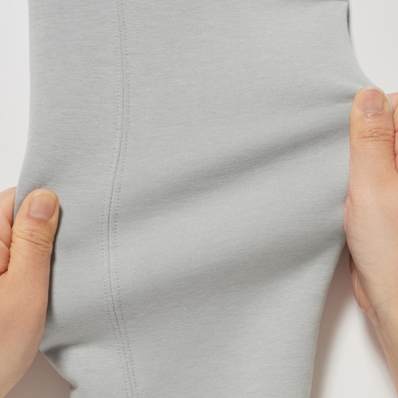Uniqlo Dry Stretch Sweat Long-Sleeve Full-Zip Muške Majica s Kapuljačom Sive | 7081-MFWEJ